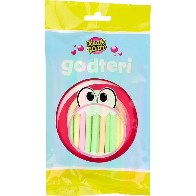 KnallGodt Sherbet Straws 35 g, Cool