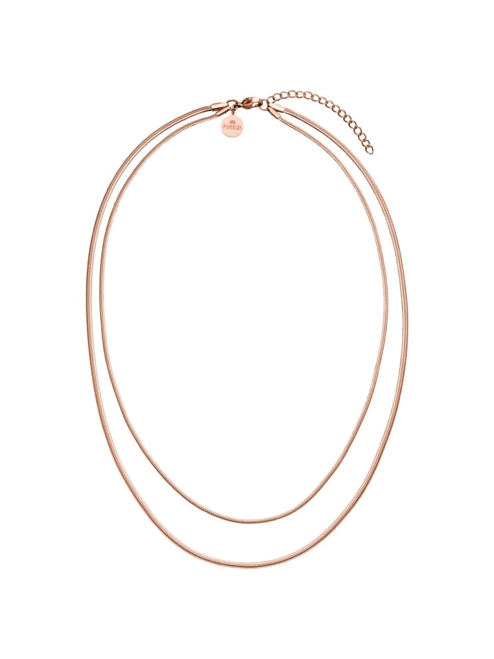 PURELEI Doppelkette Two Layers in Rosegold günstig kaufen onesize