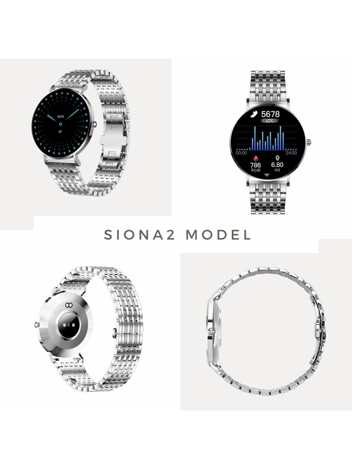 XCOAST XCOAST SIONA 2 Elegance Silver - Wasserdicht, AMOLED-Display, Ultraflach günstig kaufen onesize
