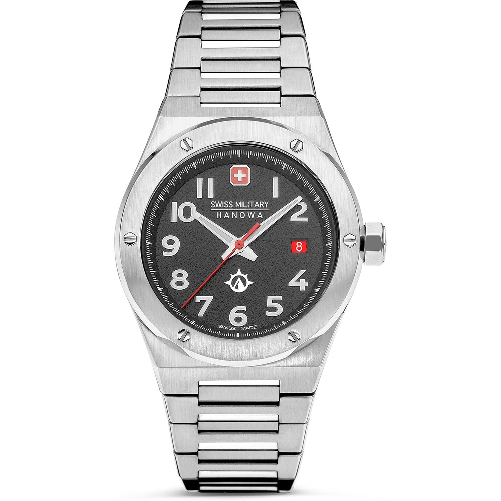 SWISS MILITARY HANOWA Montre pour hommes Acier inoxydable Montre