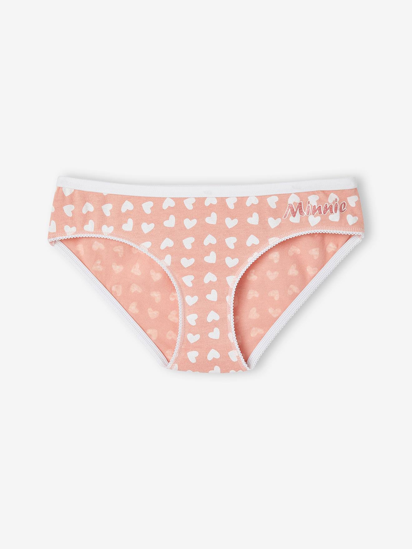 Lot de 7 culottes fille DS® Minnie rayé marine