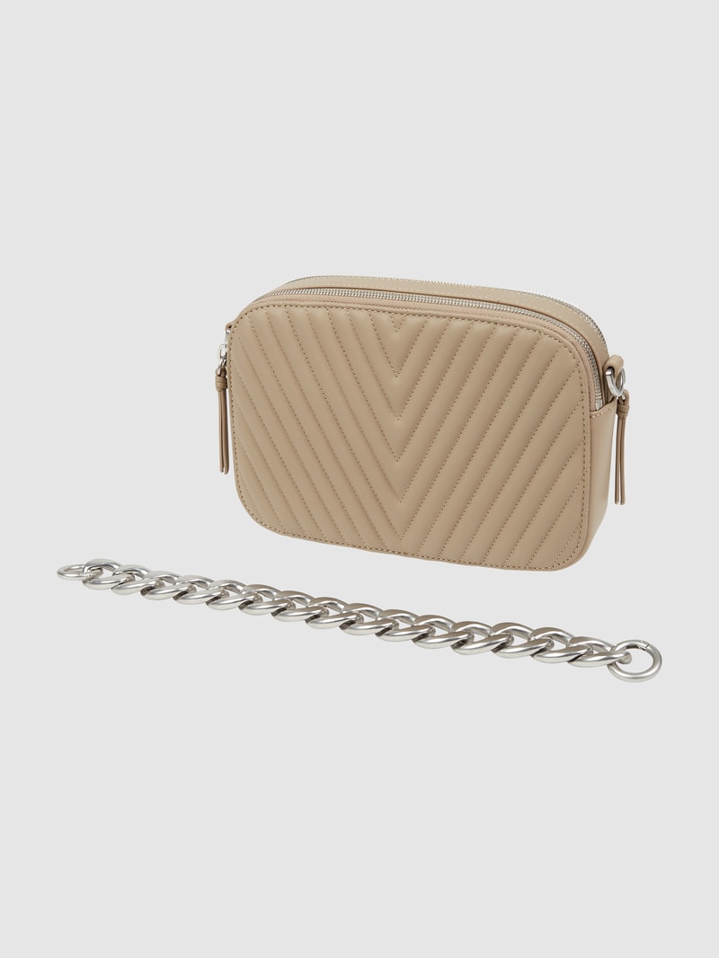 Crossbody Bag aus Leder Modell 'Lola' in stein