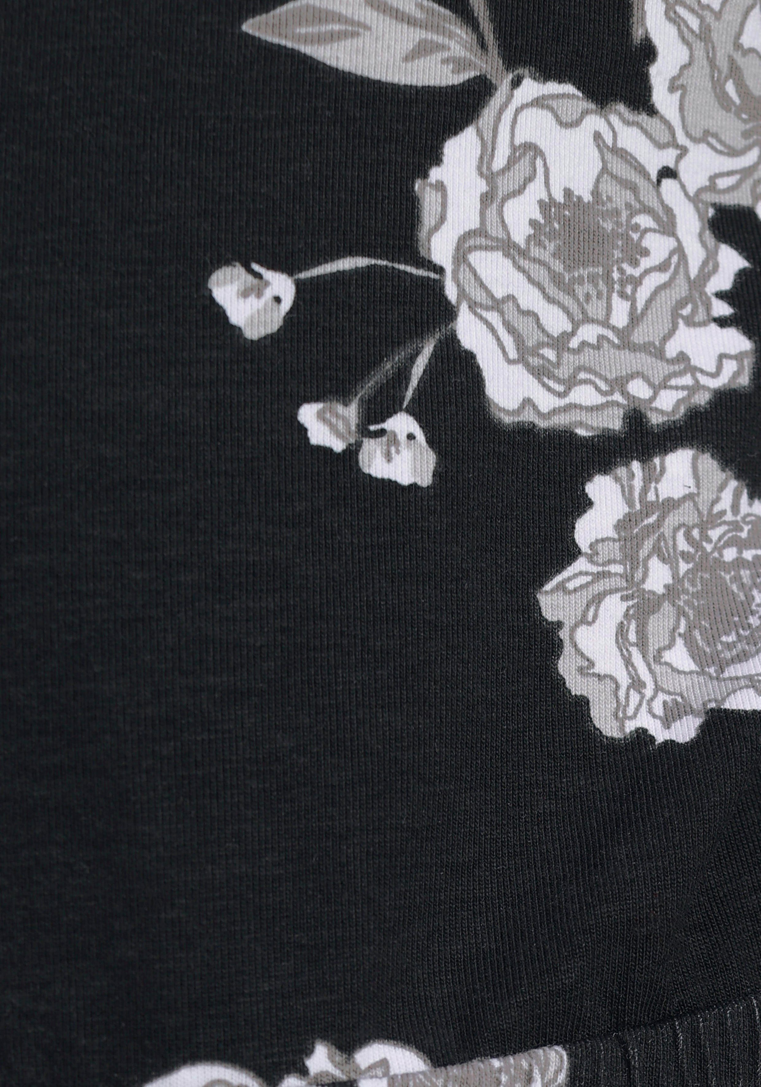 KIDSWORLD Skaterkleid 3/4 Arm, mit Blumen bedruckt