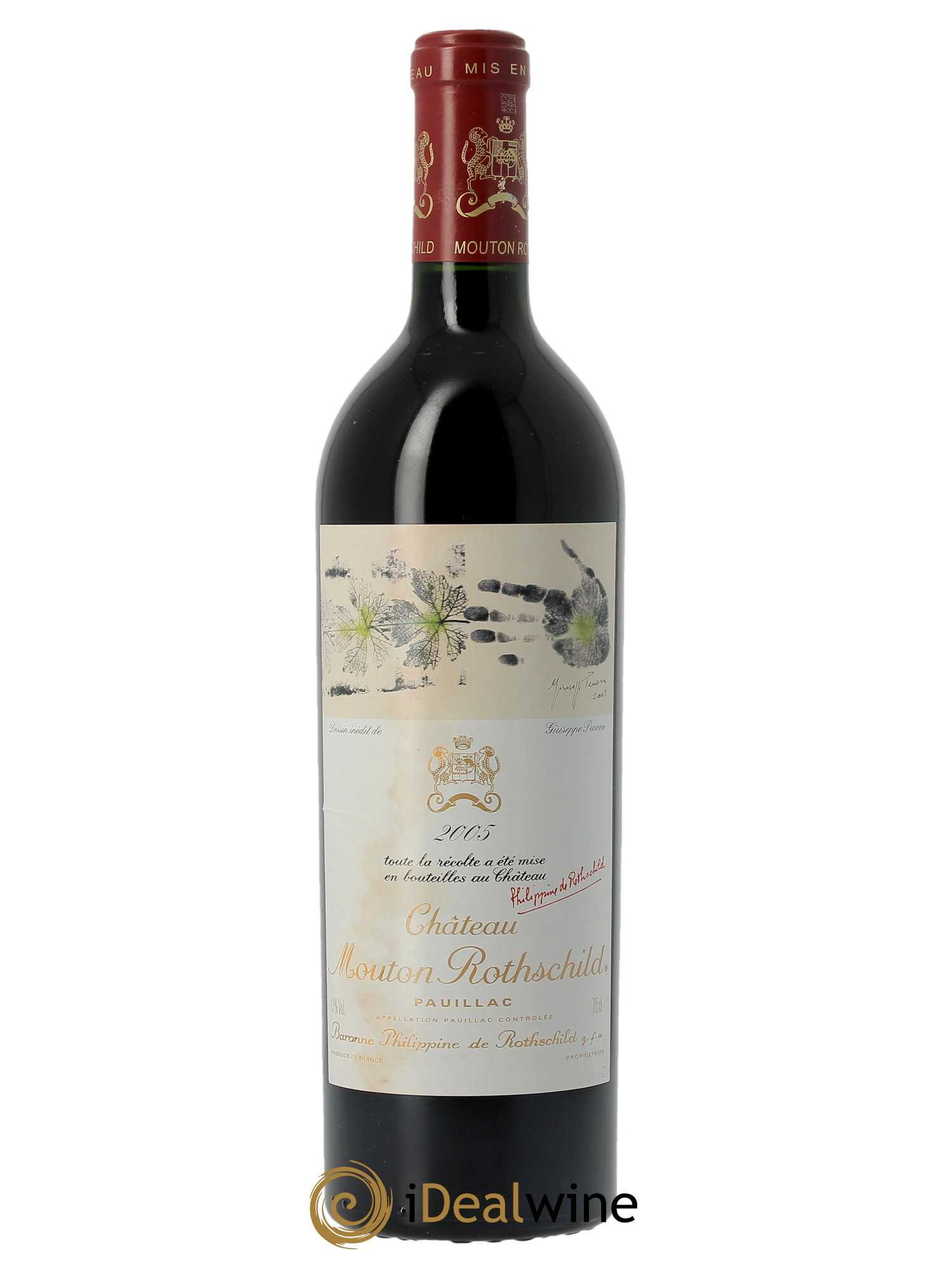 Château Mouton Rothschild 1er Grand Cru Classé  2005 - Lot de 1 Bouteille