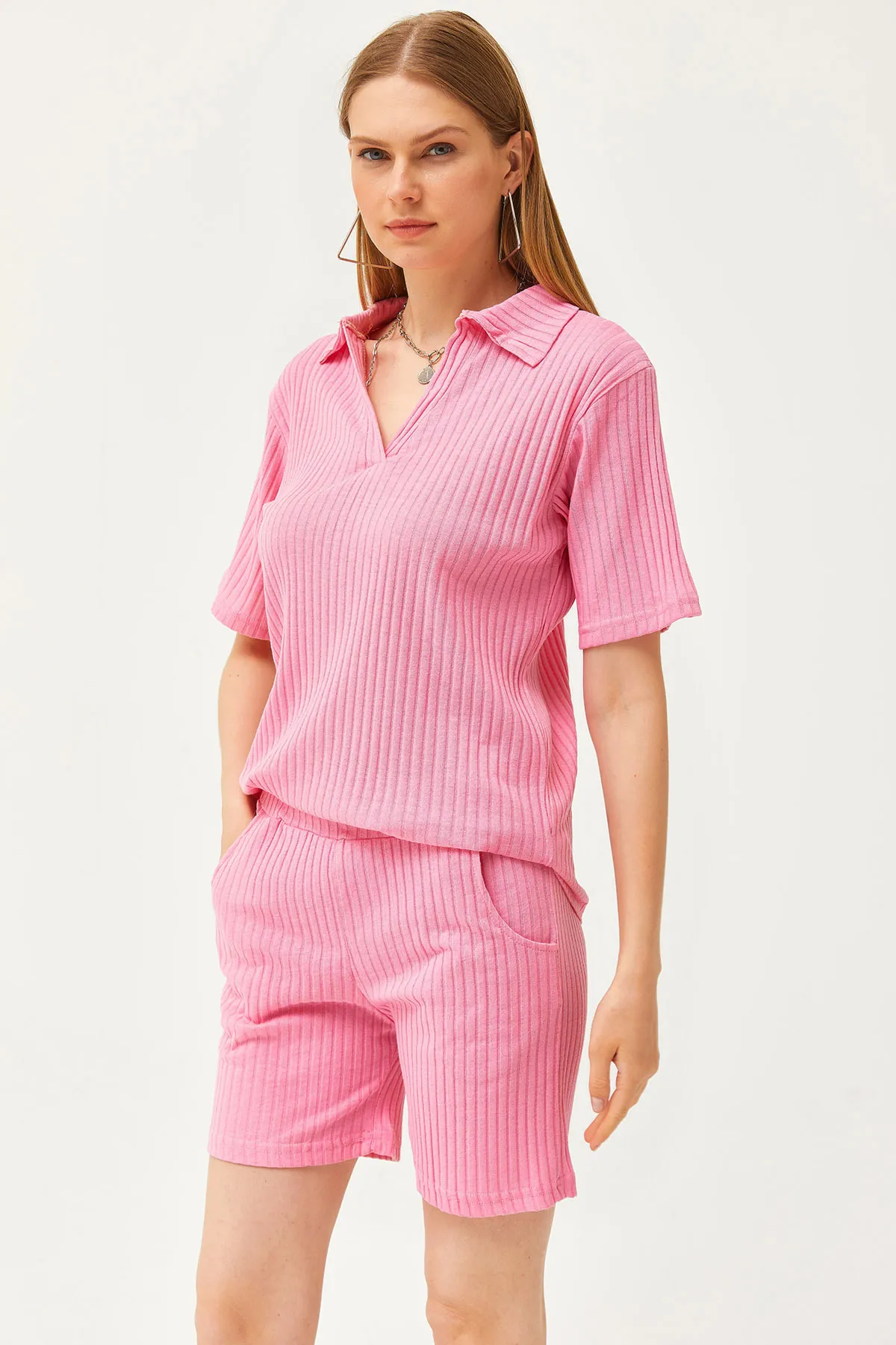 Olalook  Zweiteiler - Rosa - Oversized