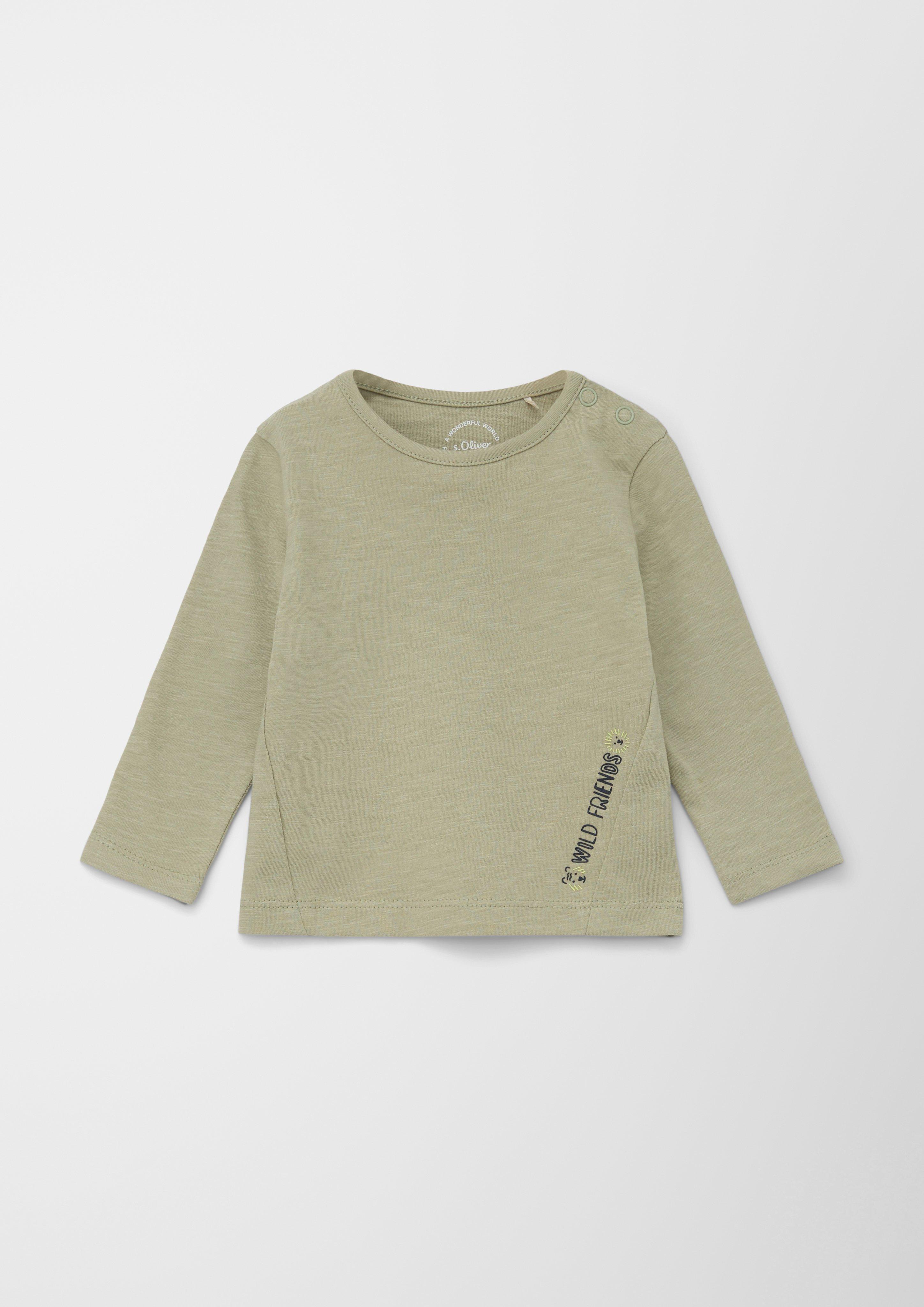 Flammgarnshirt mit Schriftprint  2128685-7803
