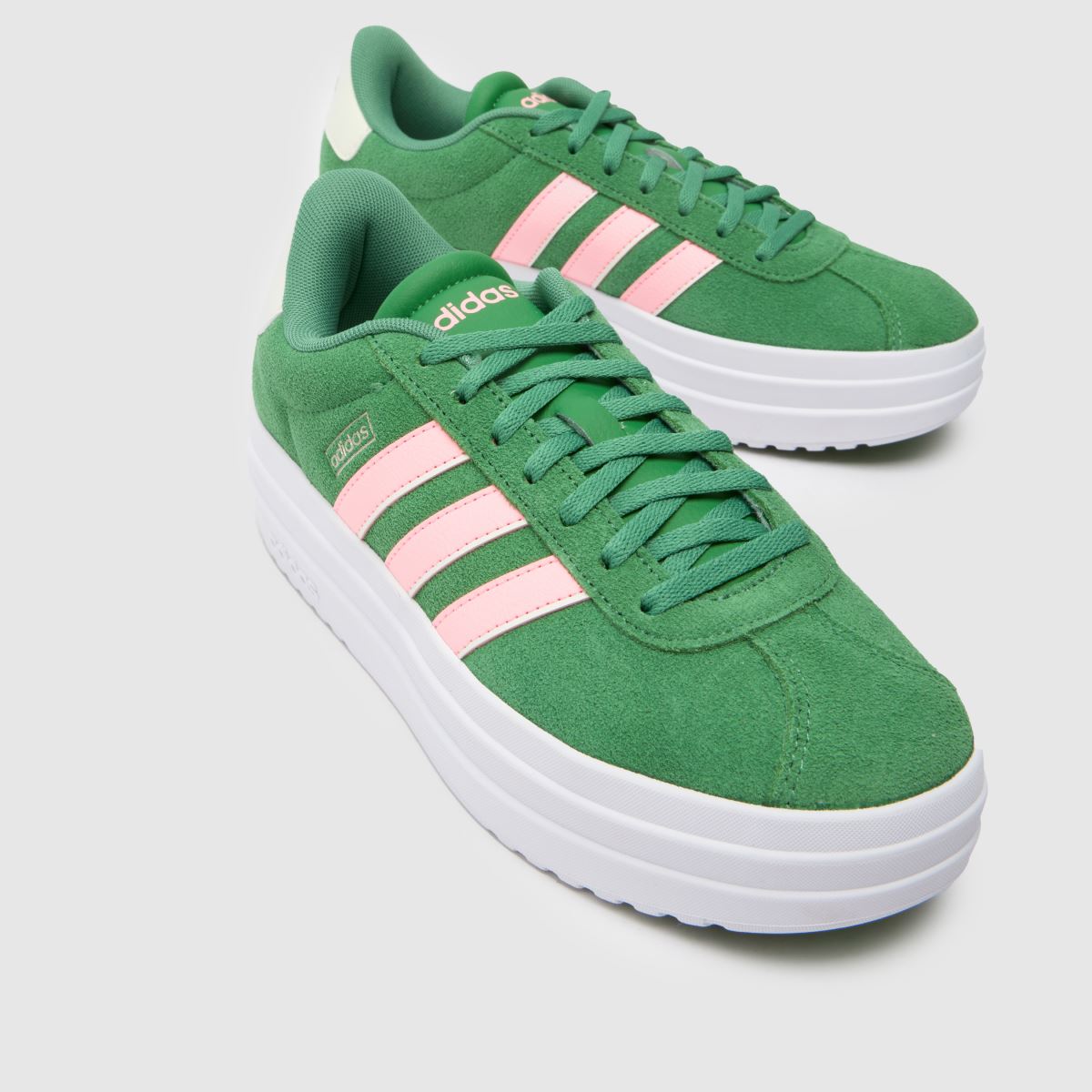adidas vl court bold träningsskor i grönt och flerfärgat