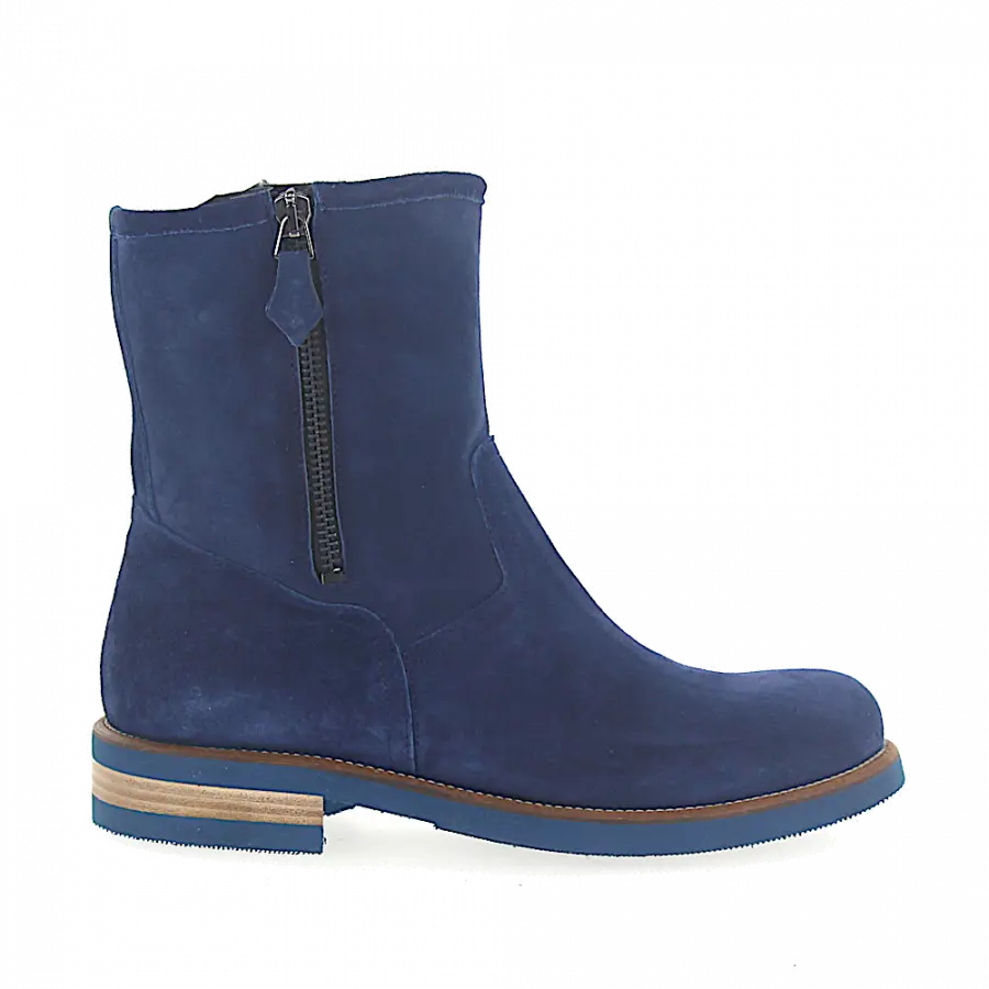 Budapester - Stiefeletten 598 Veloursleder - blau