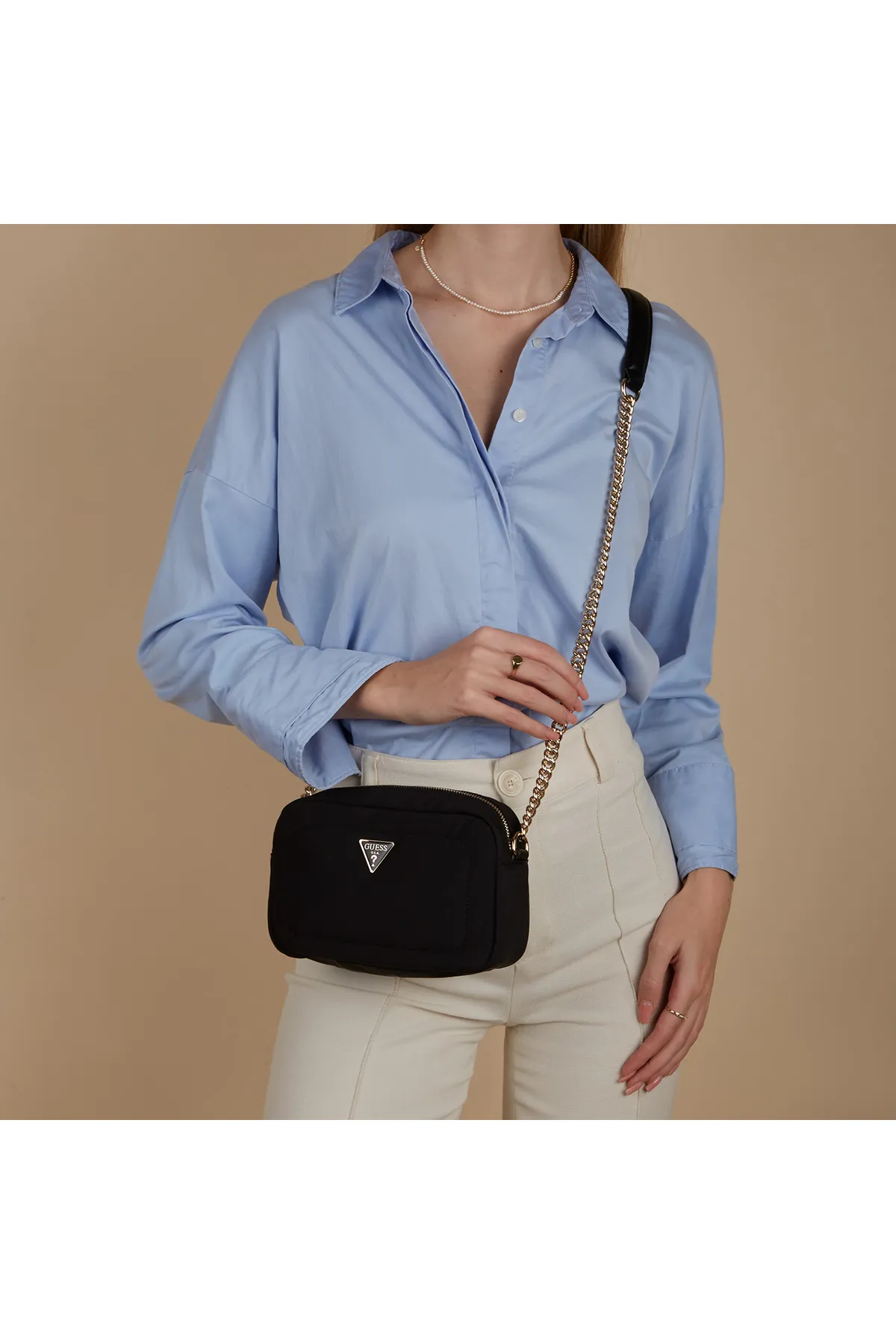 Guess  Eco Gemma Damen Umhängetasche Schwarz Hweyg8-39572-bla