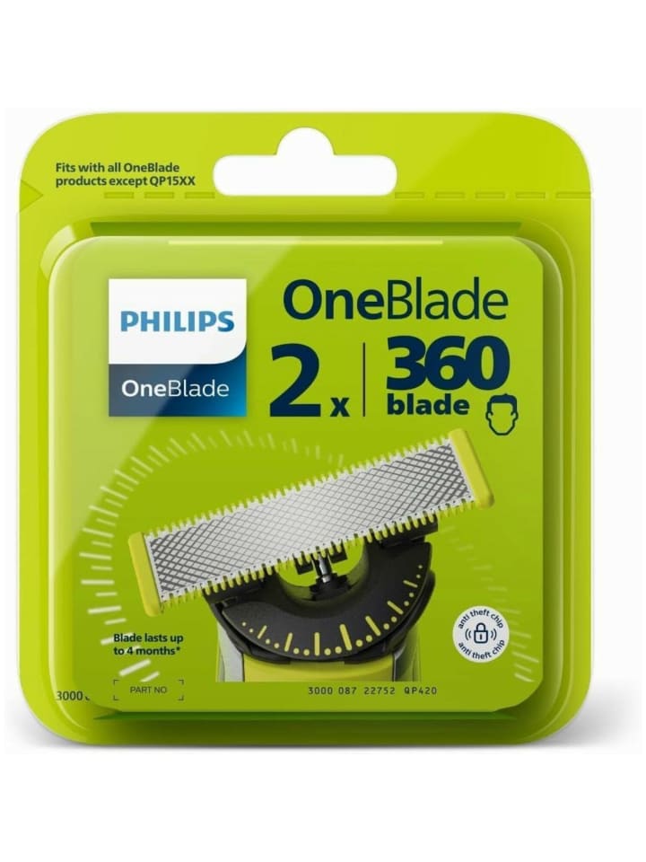 Philips PHILIPS - Lâminas Flexíveis OneBlade 360 QP420/50 in Schwarz günstig kaufen onesize