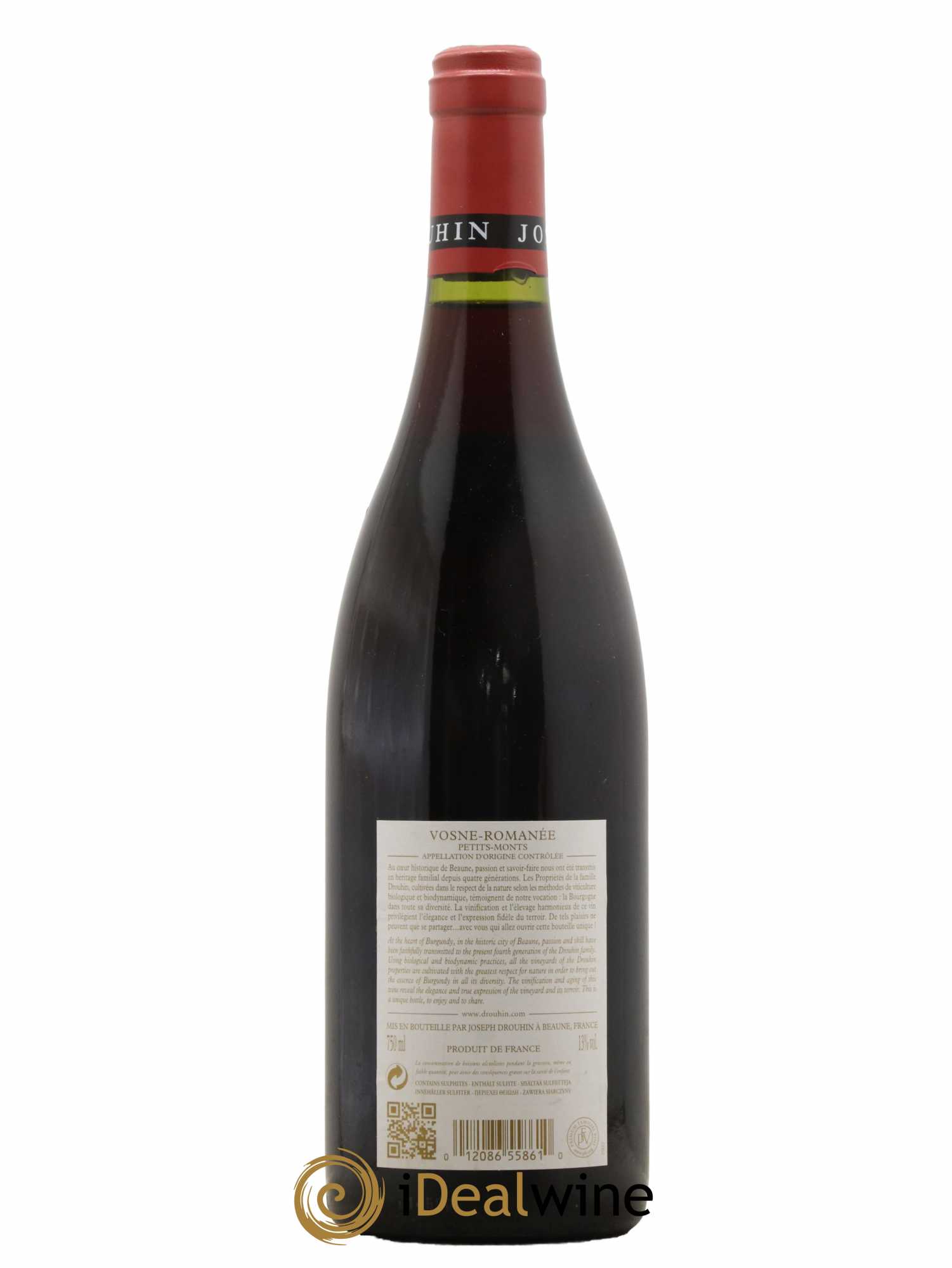 Vosne-Romanée 1er Cru Les Petits Monts Joseph Drouhin  1992 - Lot de 1 Bouteille