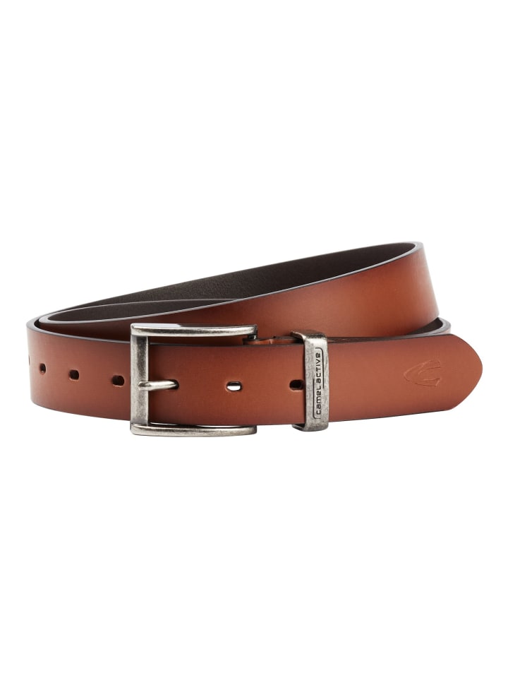 Camel Active Gürtel aus hochwertigem Leder in Cognac günstig kaufen