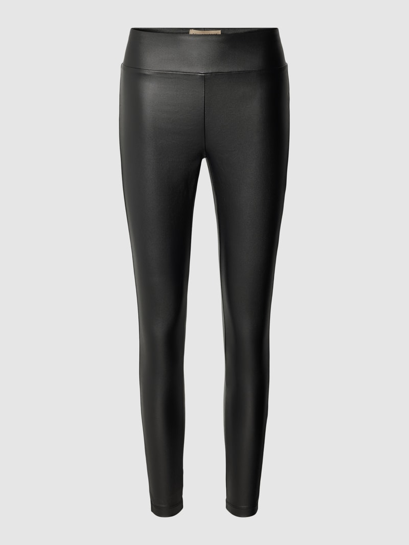 Leggings in Leder-Optik Modell 'Pam' in schwarz