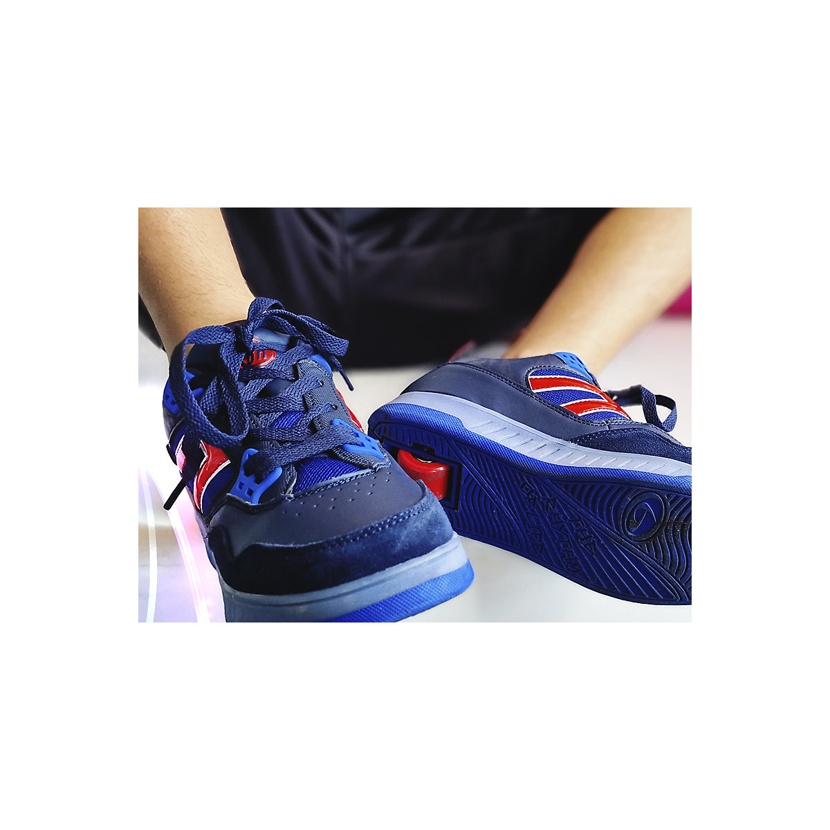 Schuhe mit Rollen 