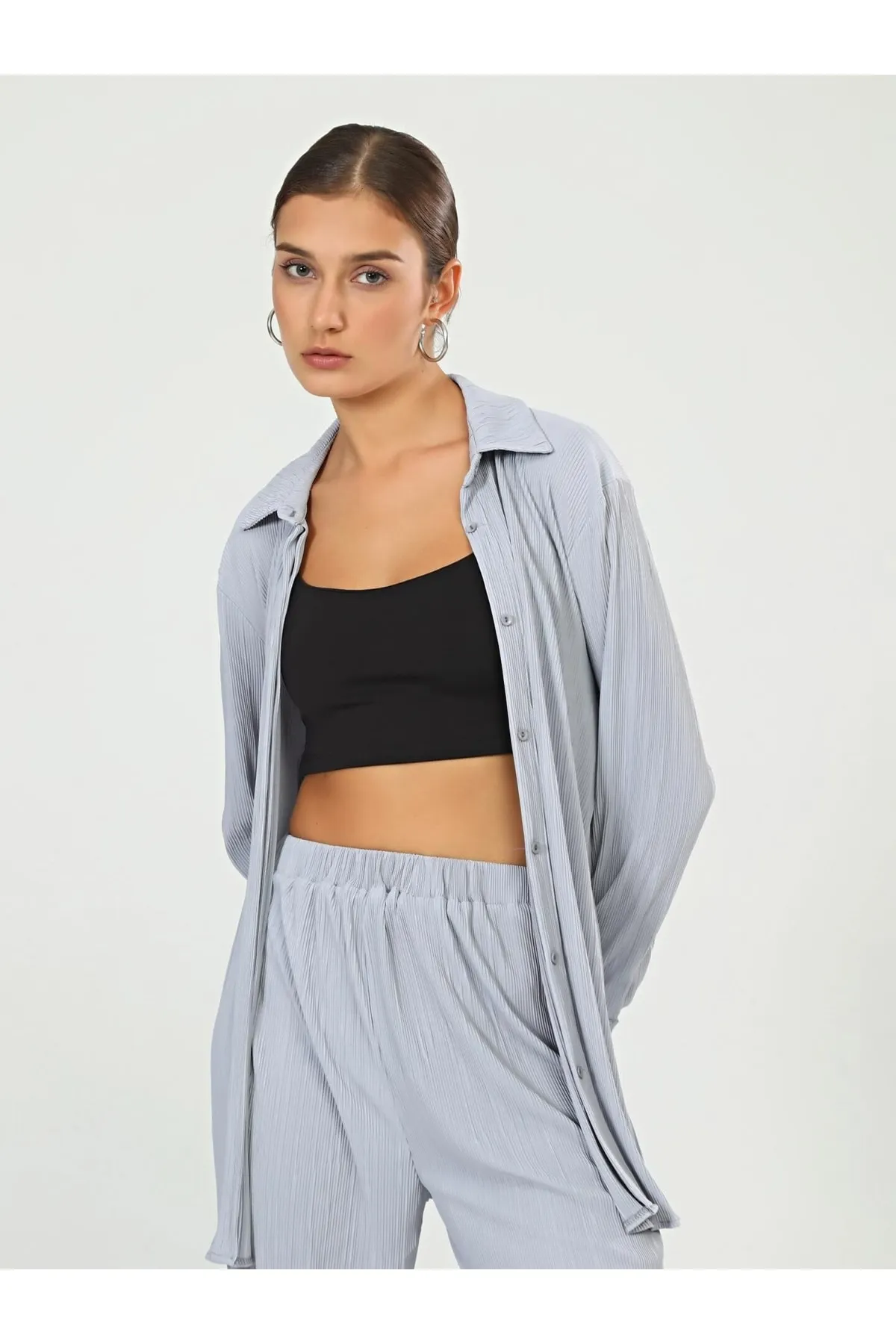 Juste Studio  Zweiteiler - Grau - Oversized