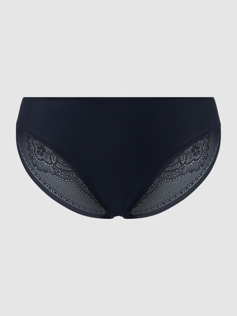 Slip mit Stretch-Anteil im 3er-Pack in marineblau