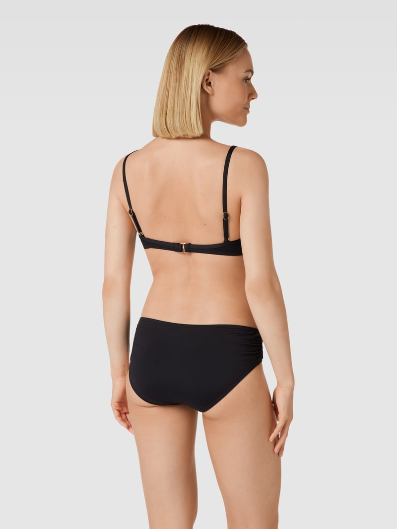 Bikini-Oberteil mit eingearbeiteten Bügeln in schwarz