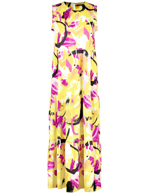 Ärmelloses Maxikleid mit Flower-Print