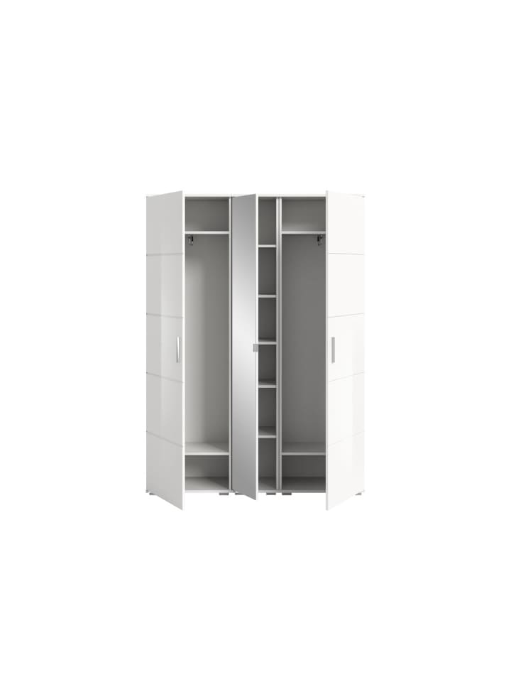 ebuy24 Garderobenmöbel-set Prego 3-teilig Weiß 140 x 37 cm günstig kaufen onesize