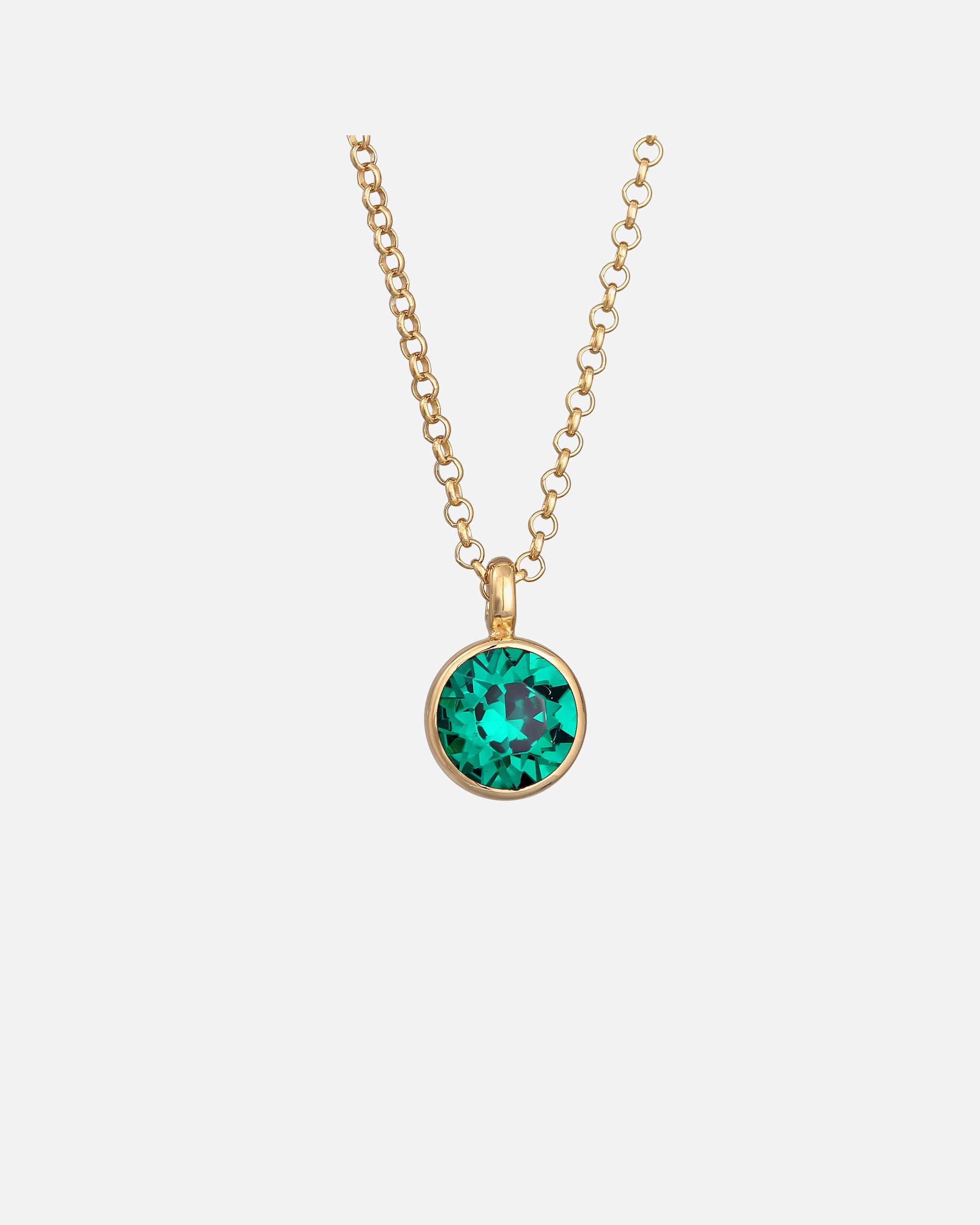 Prívesok Elli Solitaire pre ženy, základný elegantný so skleneným kryštálom zo striebra 925 pozláteného zlatom