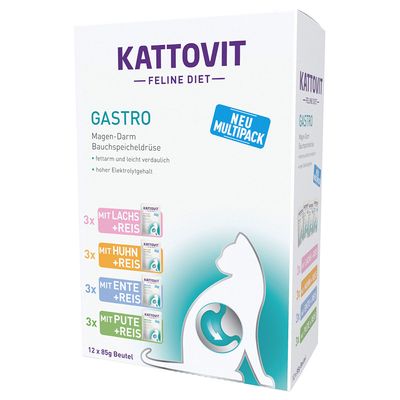 Kattovit Feline Gastro Pouch 24 x 85 g