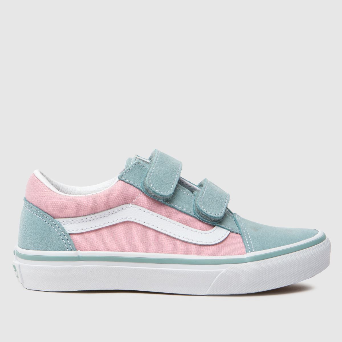 Vans grå multifärgade old skool v flickor junior träningsskor