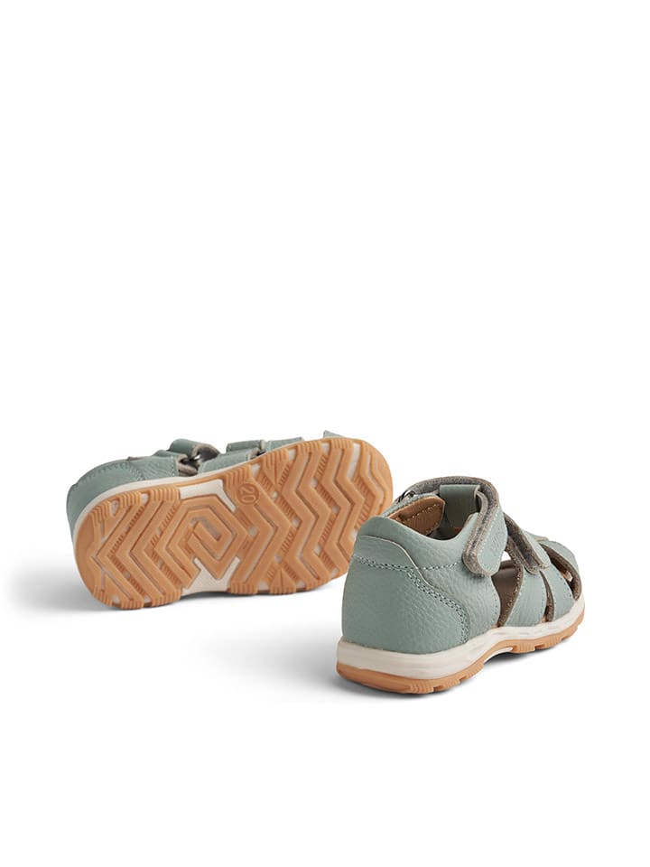 Wheat Leder-Halbsandalen in Türkis günstig kaufen