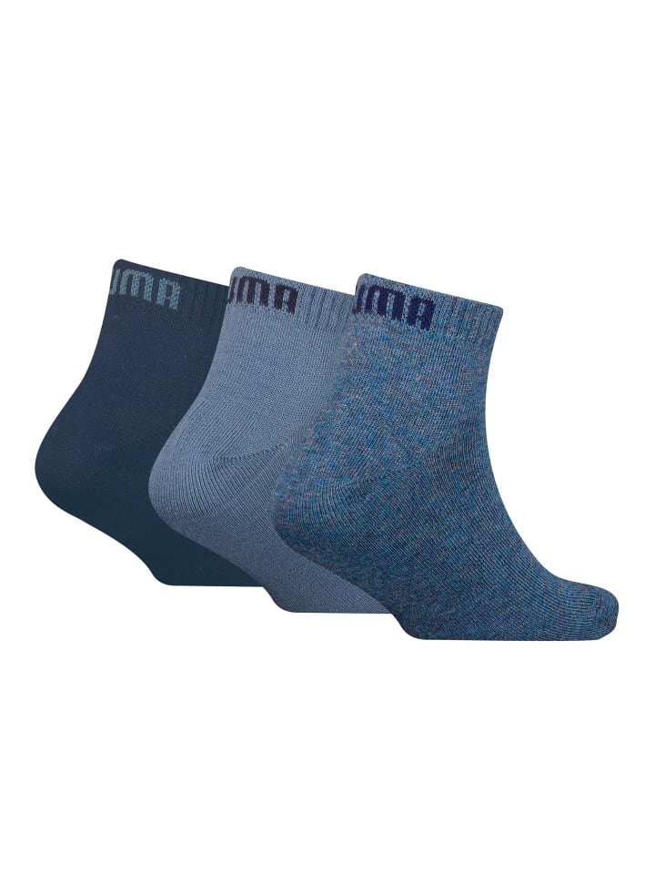 Puma Socken 3er Pack in Denim Blau günstig kaufen