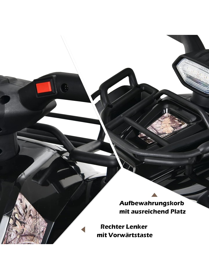 COSTWAY 6V Elektro Mini Quad in Schwarz günstig kaufen 66 cm