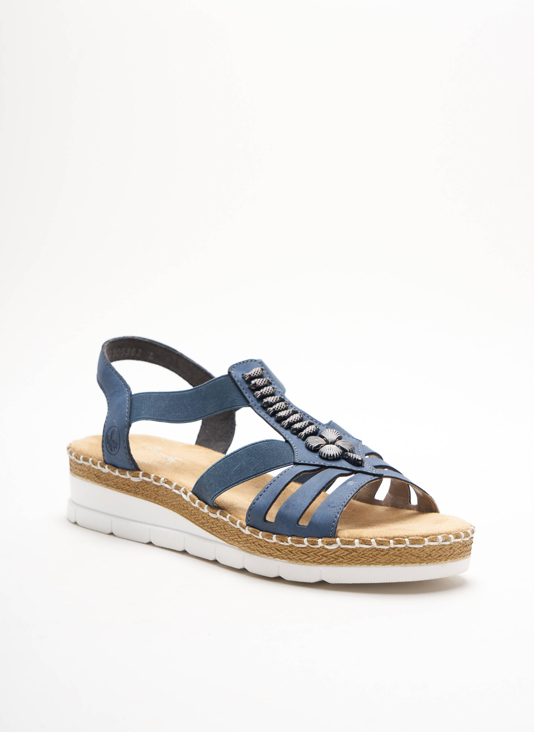 Rieker Sandales Nu Pieds Femme couleur bleu