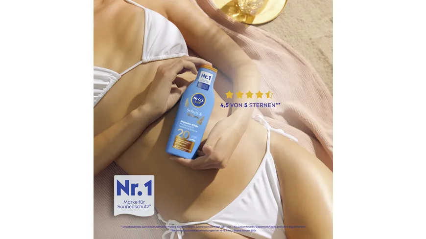 NIVEA SUN Schutz & Bräune Teint Lotion LF20 200 ml