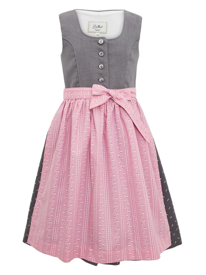 Stoiber Kinderdirndl IRIS in grau günstig kaufen