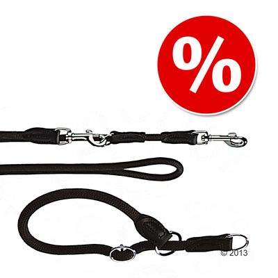 HUNTER Freestyle Set: Halsband + Hundeleine, schwarz