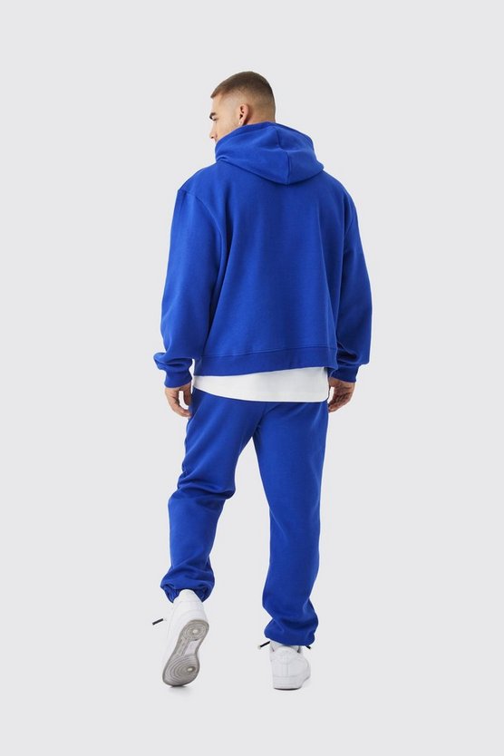 Kastiger Oversize Trainingsanzug mit Kapuze