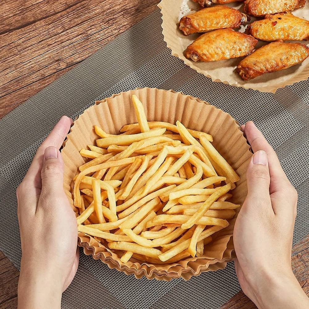 Blusmart Backpapier Air Friteuse Einweg Papier, Backpapier für Heißluftfritteuse,Air Fryer Zubehör
