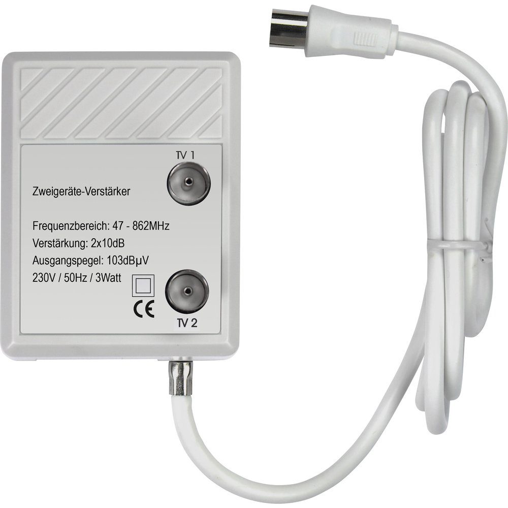 Renkforce Renkforce Kabel-TV Verstärker 2-fach 20 dB Leistungsverstärker