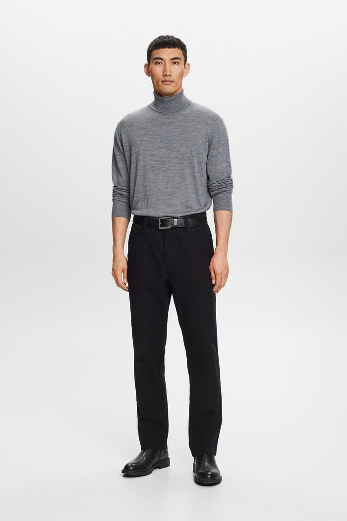 Gerade Carpenter-Hose mit mittlerer Bundhöhe
