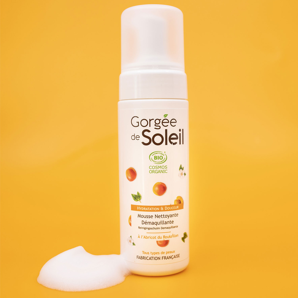 gorgée de soleil Mousse nettoyante démaquillante Démaquillant