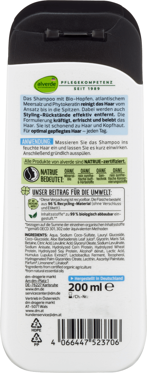 Shampoo MEN Fresh Nature, 200 ml