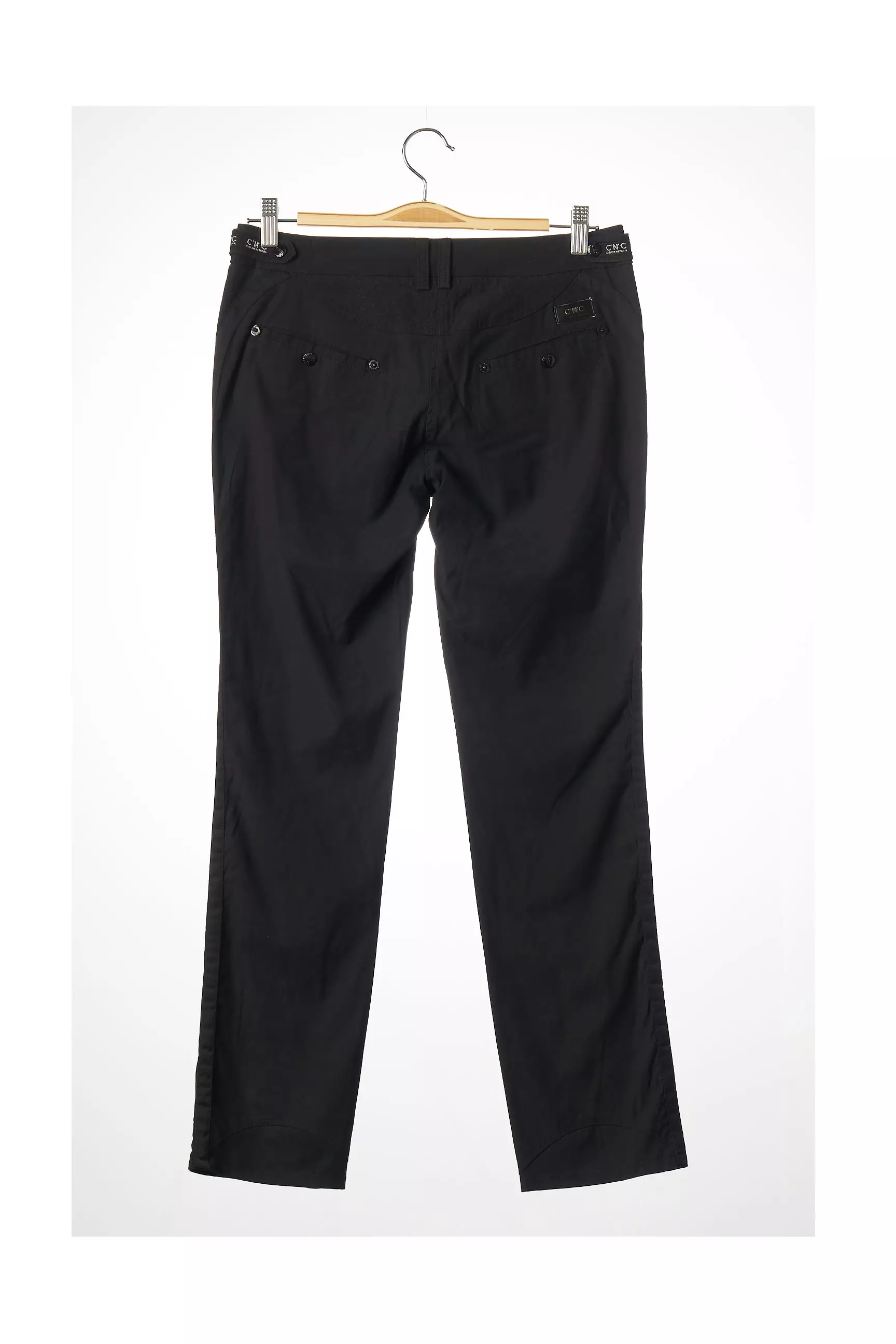 C N C Pantalons Droits Femme couleur noir