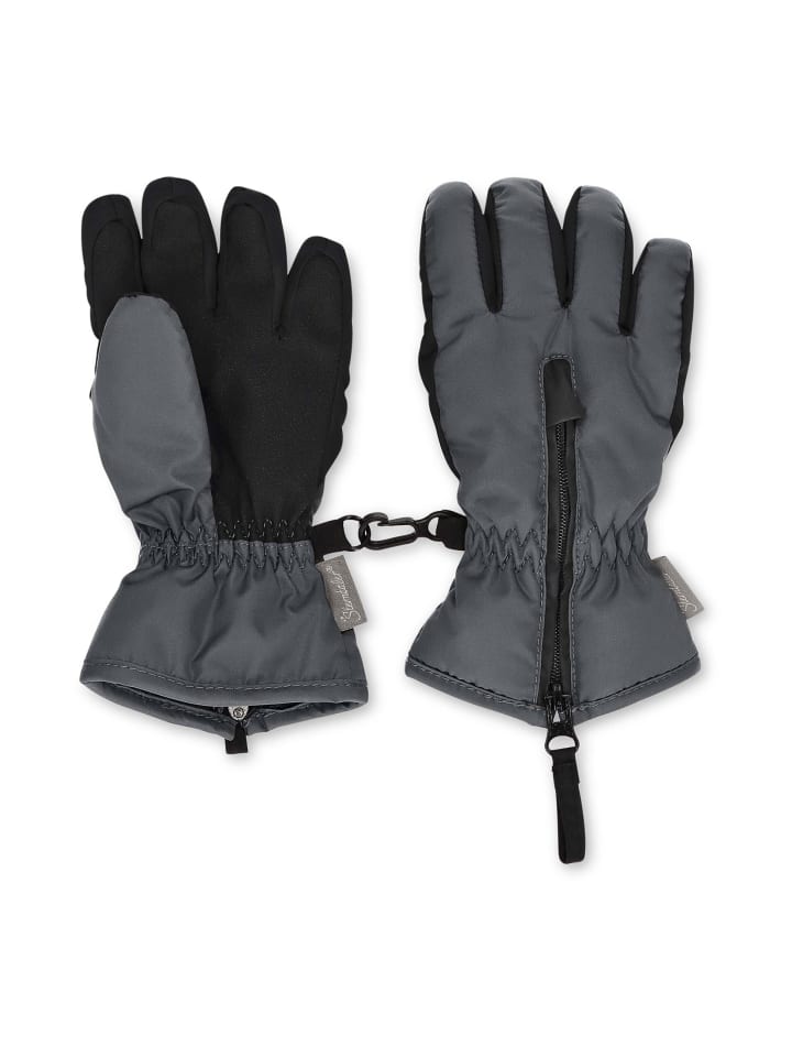 Sterntaler Fingerhandschuh zweifarbig in eisengrau günstig kaufen 6