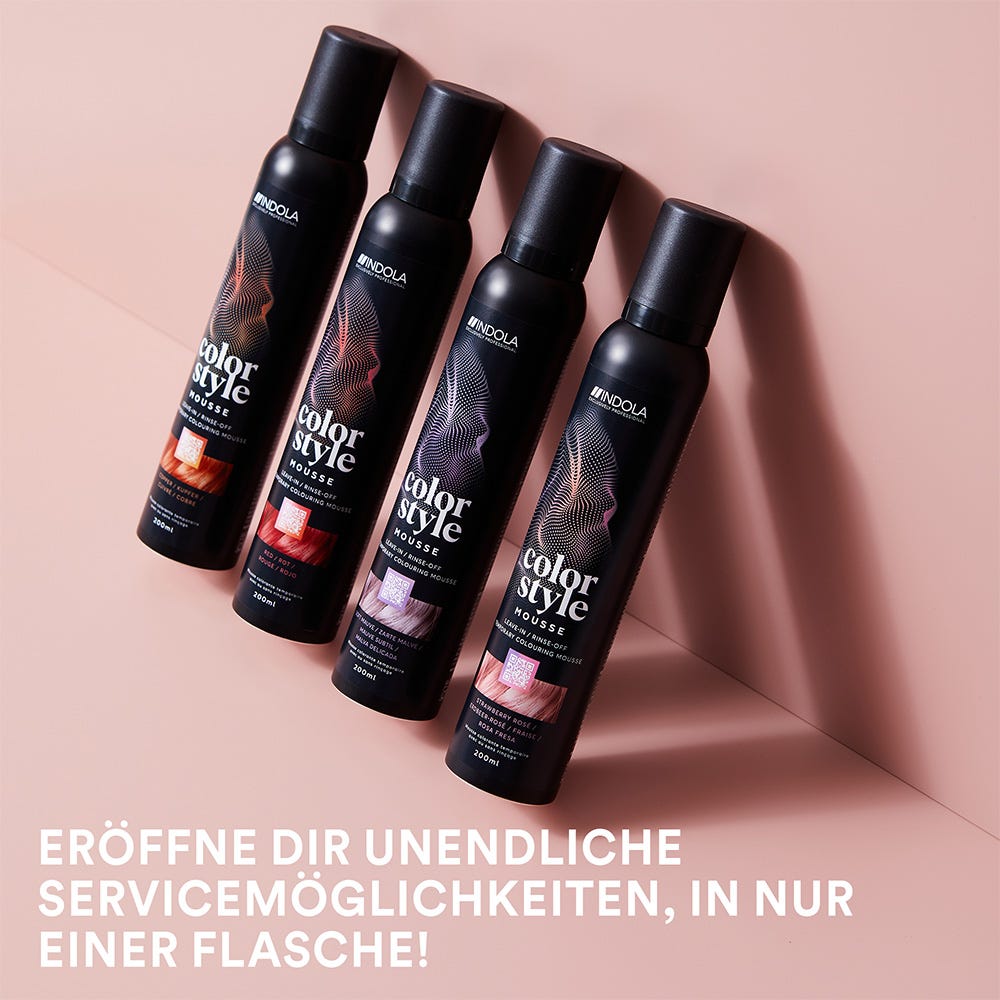 INDOLA Color Style Mousse Perl Grau 200 ml