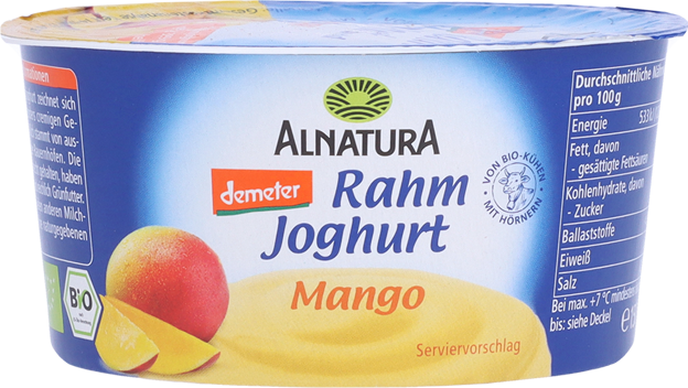 Alnatura Bio Rahmjoghurt Mango