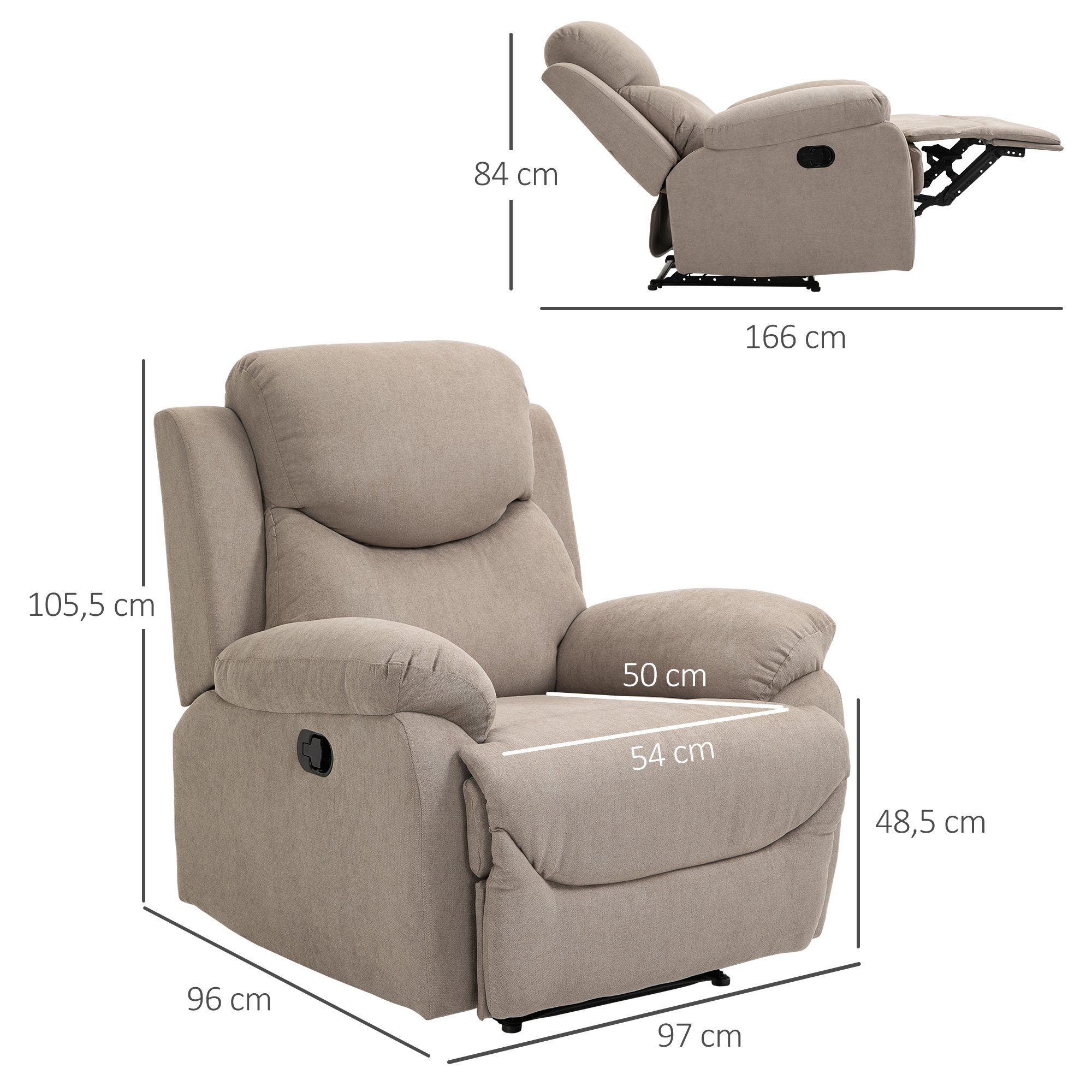 HOMCOM Relaxsessel