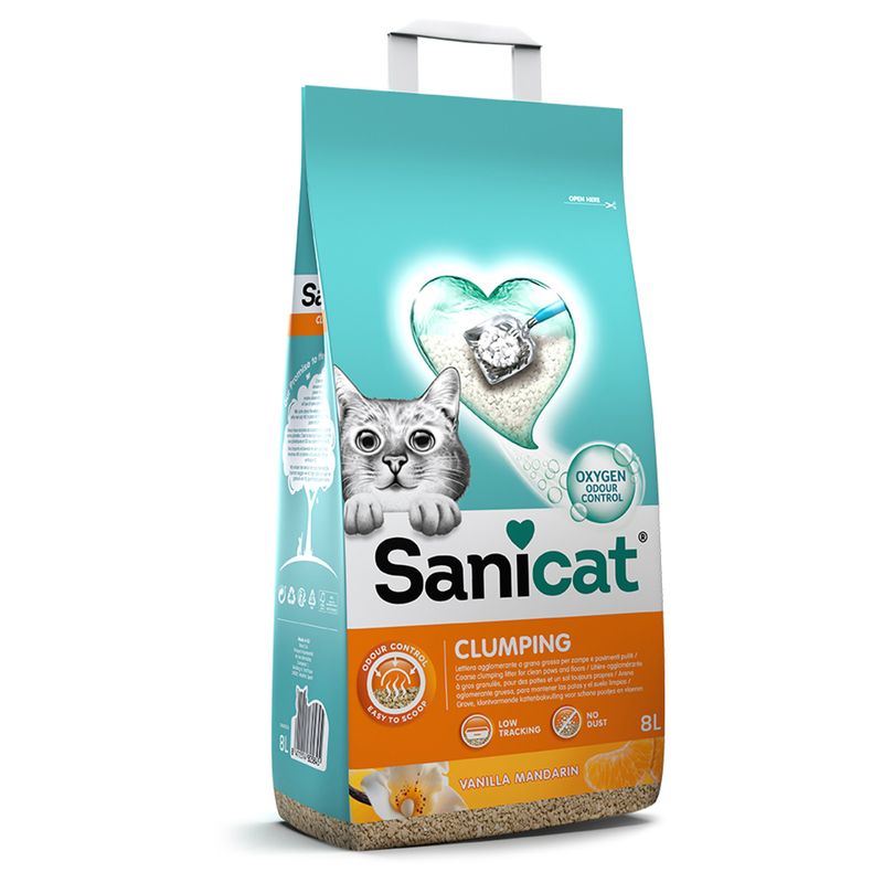Sanicat Klumpende Katzenstreu mit Vanille & Mandarine zu TOP-Preisen