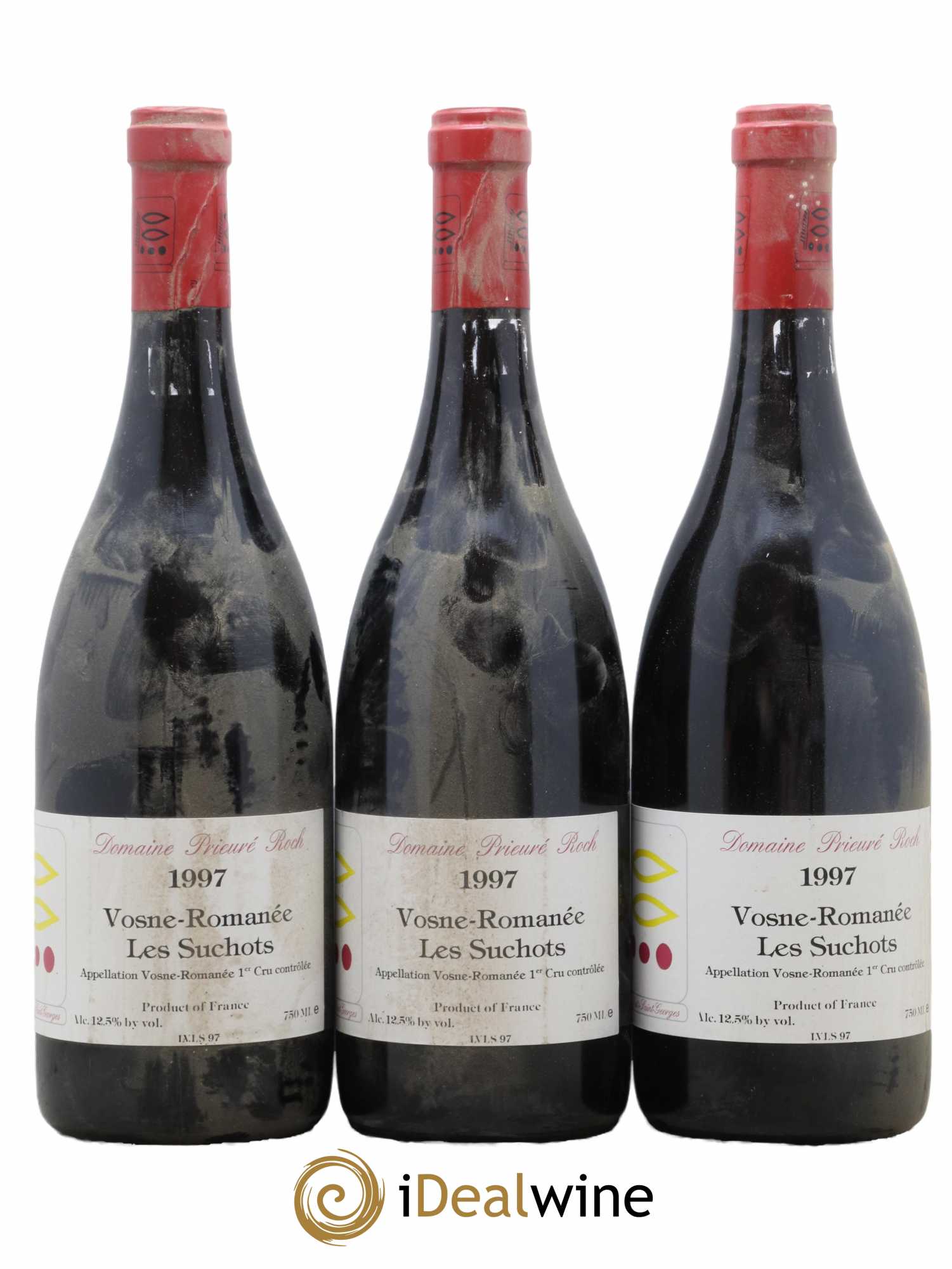 Vosne-Romanée 1er Cru Les Suchots Prieuré Roch  1997 - Lot de 3 Bouteilles