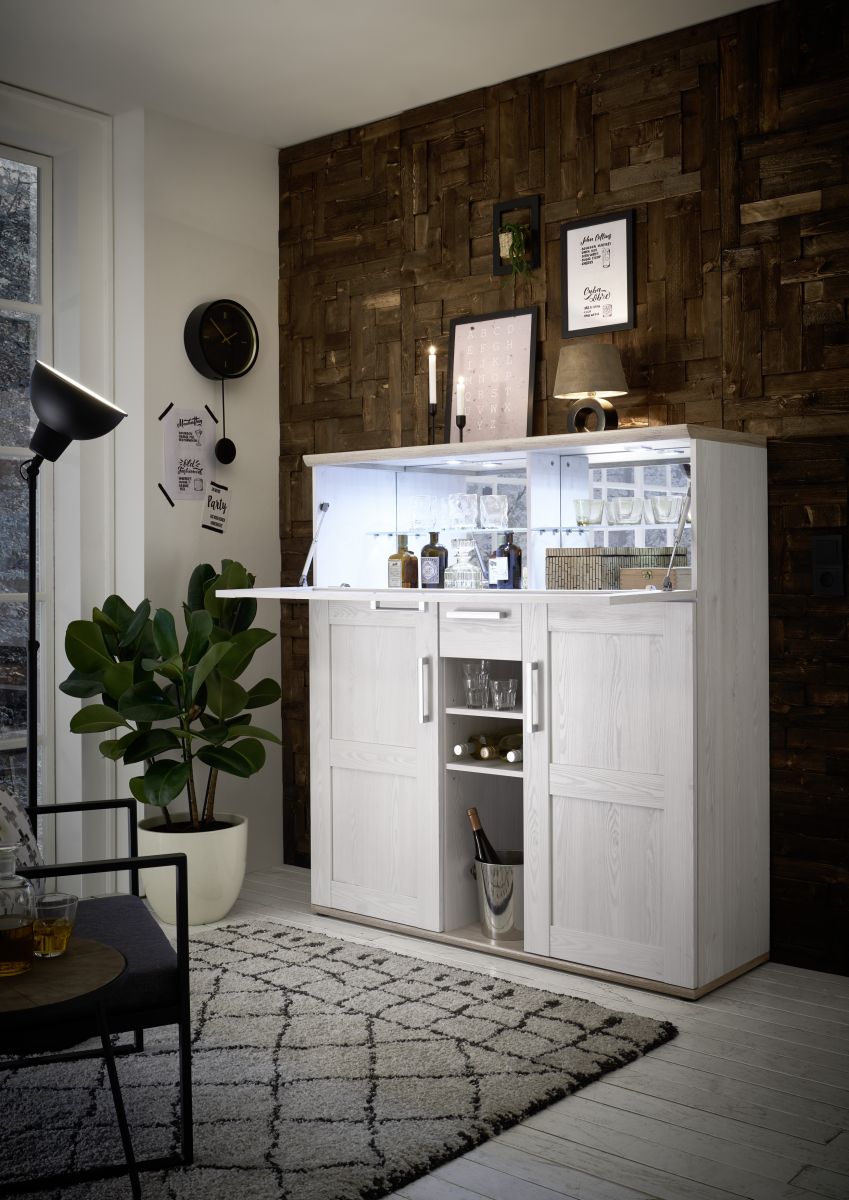 Barschrank Romance weiß