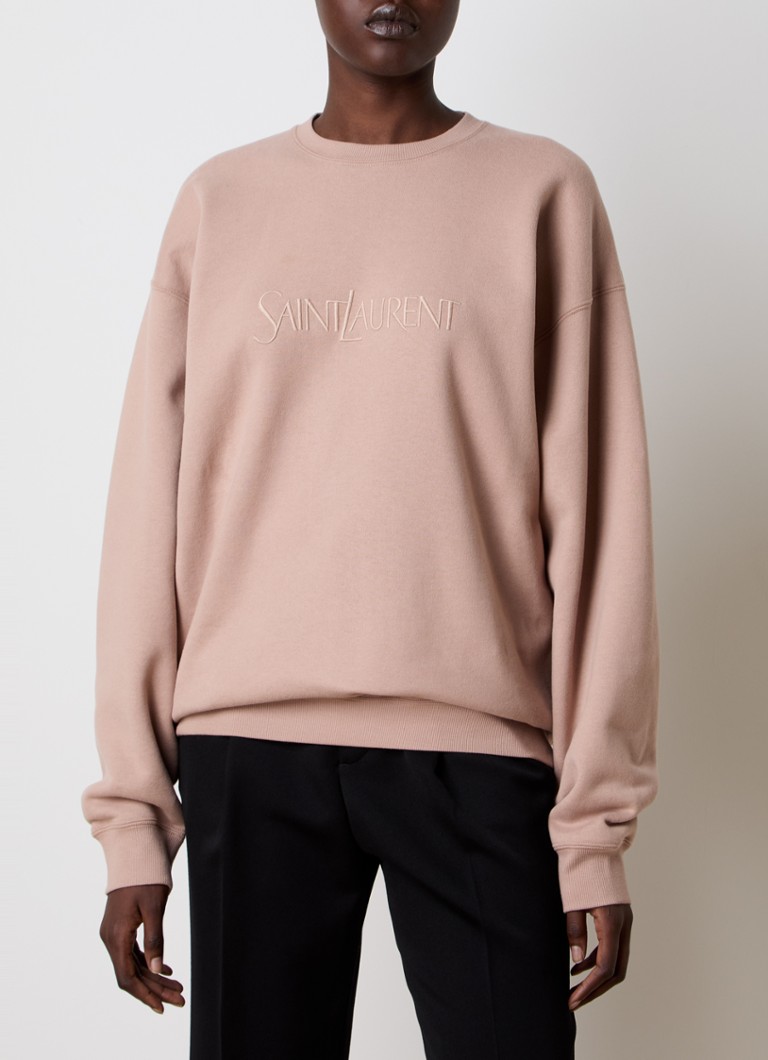 Pulover Saint Laurent cu logo brodat