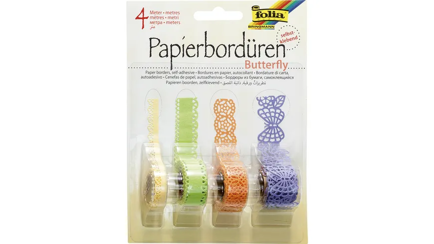 folia Papierbordüren Butterfly 4 m