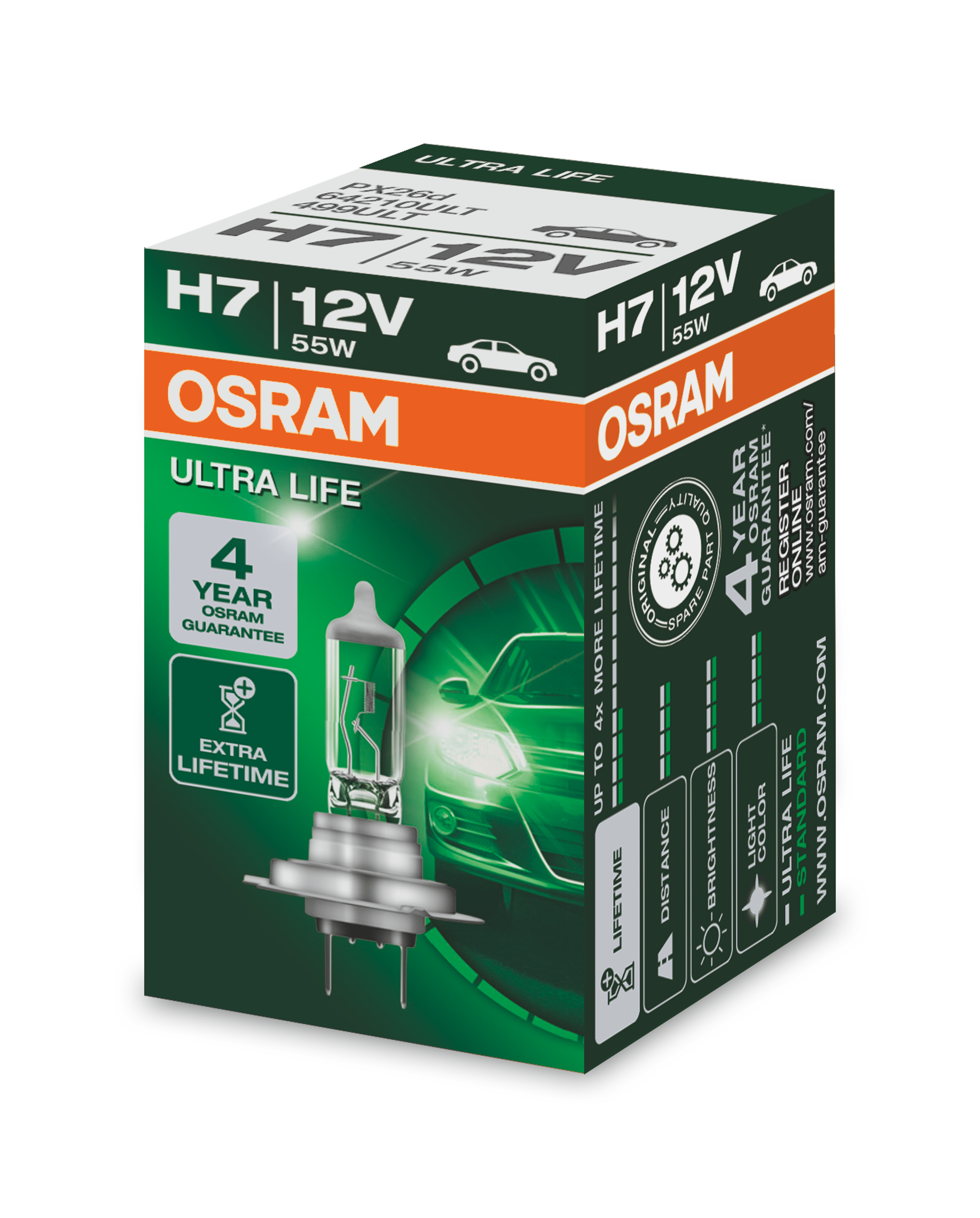 OSRAM ULTRA LIFE® H7 Halogenlampe, 12V, 1 Stück - ATU